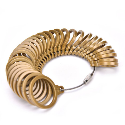 Hot ! Plastic Finger Ring Sizer Tool Jewelry Measure Gauge Equipment EU 43-74-wy