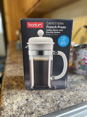 Stainless Steel Bodum Caffettiera French Press Coffee Maker Bodum