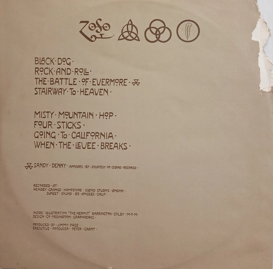 Led Zeppelin - Led Zeppelin (1971 Australia) - Image 4 of 4