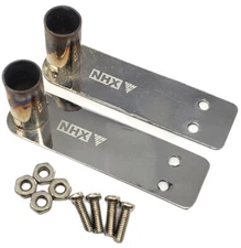 NHX RC Stainless Steel Muffler Exhaust Pipe 2pcs 1/10 Scale Accessory