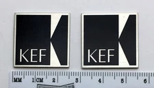 KEF Speaker Badge Custom Aluminum Pair 