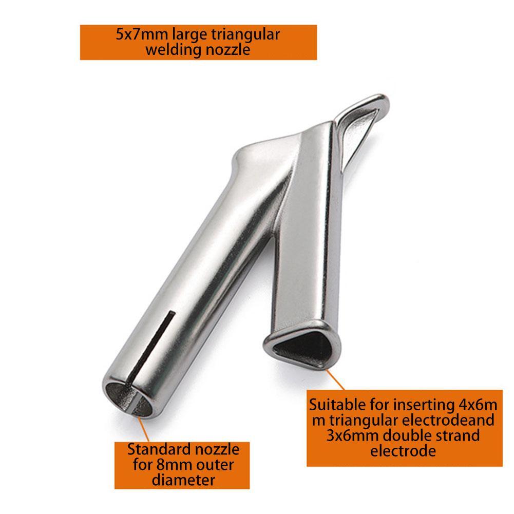 Speed Welding Nozzle Triangular Hot Gun Head Welding Tip for Vinyl
