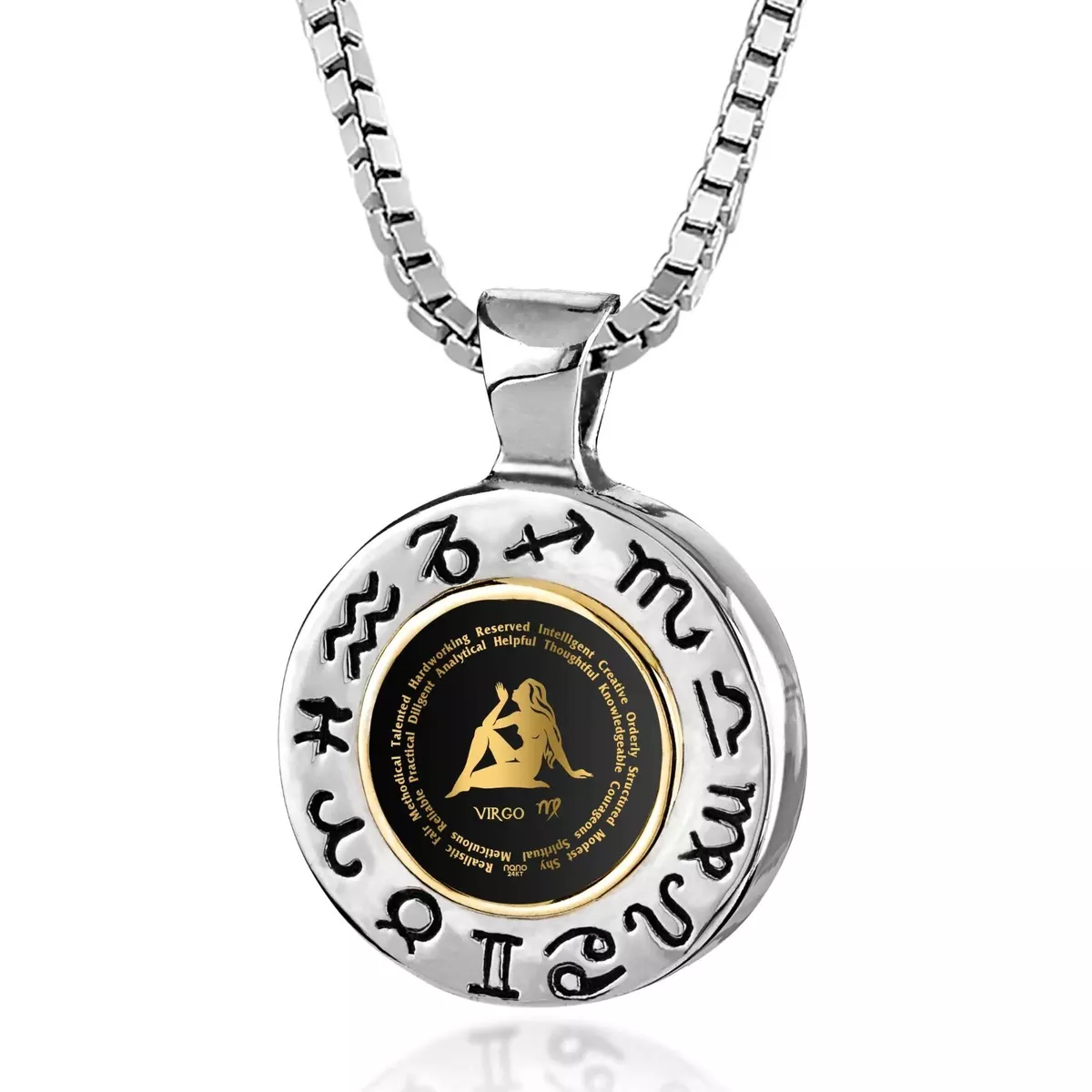Mens virgo necklace online