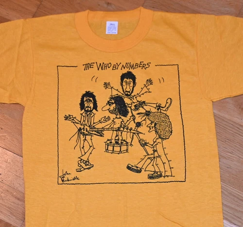 THE WHO original Concert Tour tee t-shirt 1970s vintage concert t-shirt, vintage, size S, single stitch, B+ condition