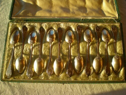 COFFRET / ÉCRIN VIDE pour 12 cuillères à moka / café CHRISTOFLE métal