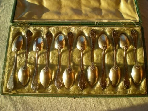 Cuillères arts de la table, cuisine du XIXe siècle et avant Napoléon III en argent massif