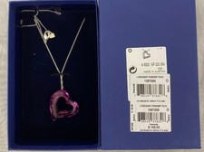  NEW Swarovski Crystal 'Loveheart Fuchsia' Pendant Necklace 1087208