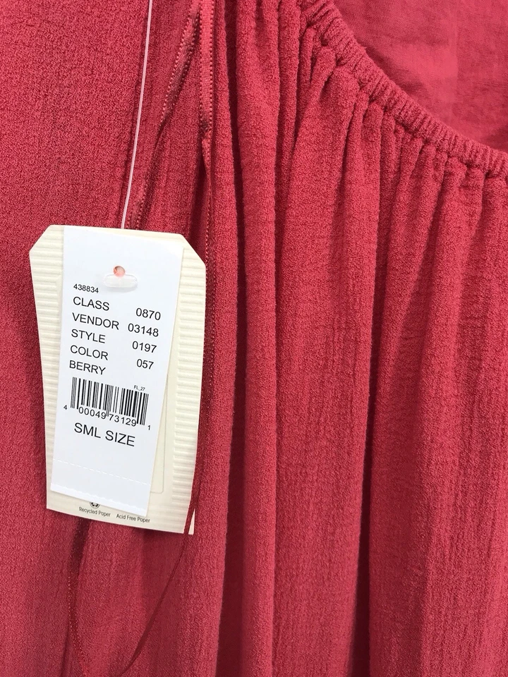 Maxi vestido de ganchillo rosa coral Billabong para mujer nuevo con etiquetas talla pequeña Foto 4 de 4