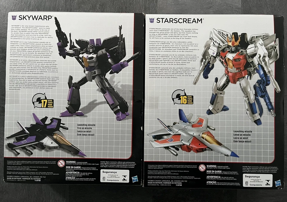 HASBRO TRANSFORMERS COMBINER WARS  LEADER SKYWARP and STARSCREAM ACTION FIGURES - Image 4 of 4