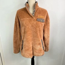 Simply Southern Simply Soft Pullover for Women in Brown Sz M