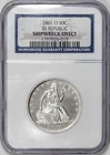 1861-O Seated Liberty Half Dollar CONFEDERATE CSA W-14 SS Republic UNC #CXV6