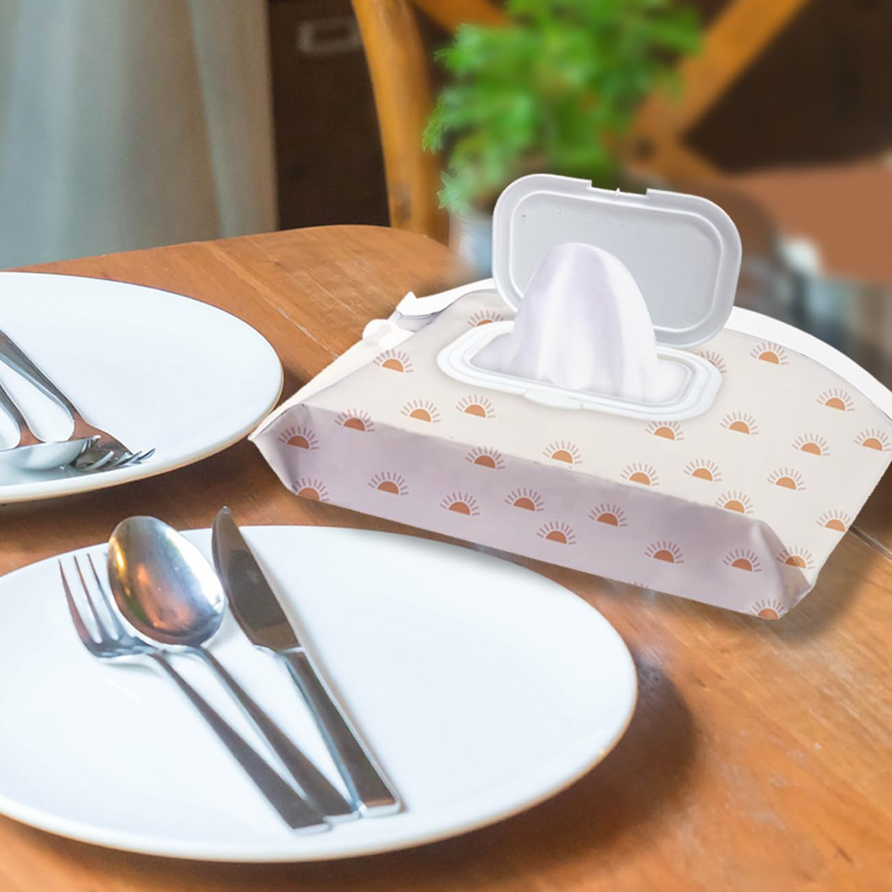 3 Pack Baby Wipes Dispenser，Baby Wipe Holder for Travel，Boho Wipes Container， Re