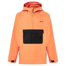 OAKLEY Men's NEW DIVISIONAL Anorak Snow Jacket - Soft Orange - Large - NWT