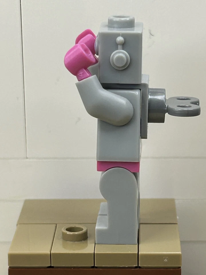 Lego Lady Robô Mecânico Série 11 Minifigura Colecionável 71002 col178 Droid - Imagem 4 de 4