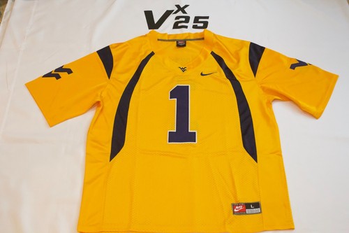 NEW Men's Nike West Virginia Mountaineers Tavon Austin Throwback Jersey Sz Lg