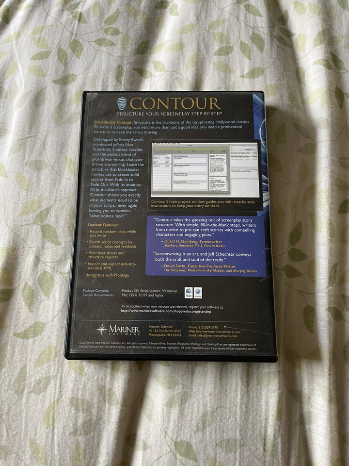 CONTOUR: STRUCTURE YOUR SCREENPLAY Mariner CD Software For Mac OS - Image 2 of 3