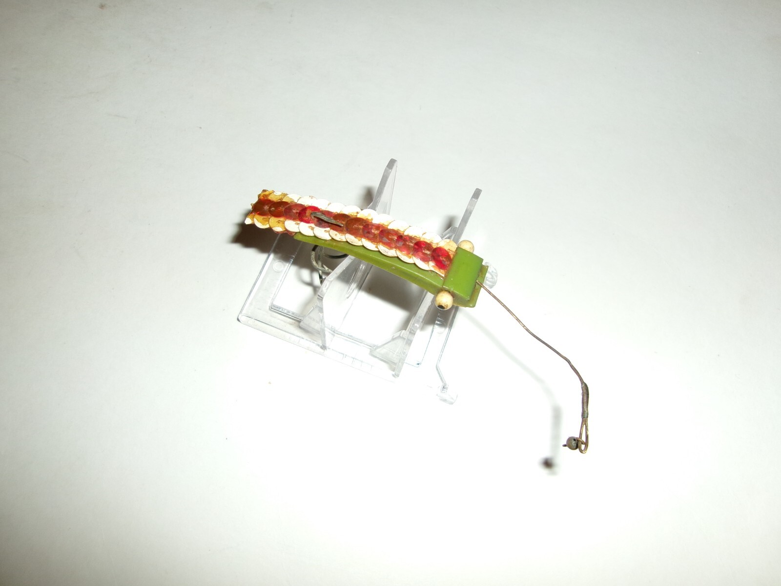 Vintage Unknown Folk Art (?) Lure Plastic Body w/ Sequences