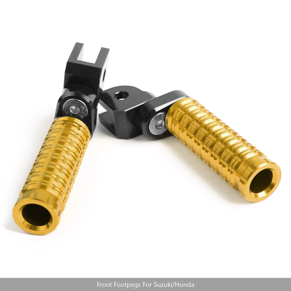 Front Footrests Foot Pegs Fits for HONDA CBR600RR CBR1000RR SUZUKI GSX-S 750 Foto 3 de 4
