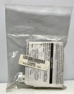 Ruud Lighting T1C23WH L-Connector 1-Circuit Track Lighting White