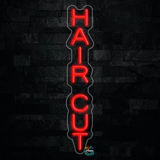 Hair Cut LED Neon Sign 5"L x 27"H #32357