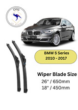 WIPER BLADES FOR BMW 5 SERIES 2010-2017 (F07) GRAN TURISMO
