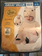 LLAMA Toddler 2-4 12-24 Months Rubie s Opus Collection Soft Plush ANIMAL Costume