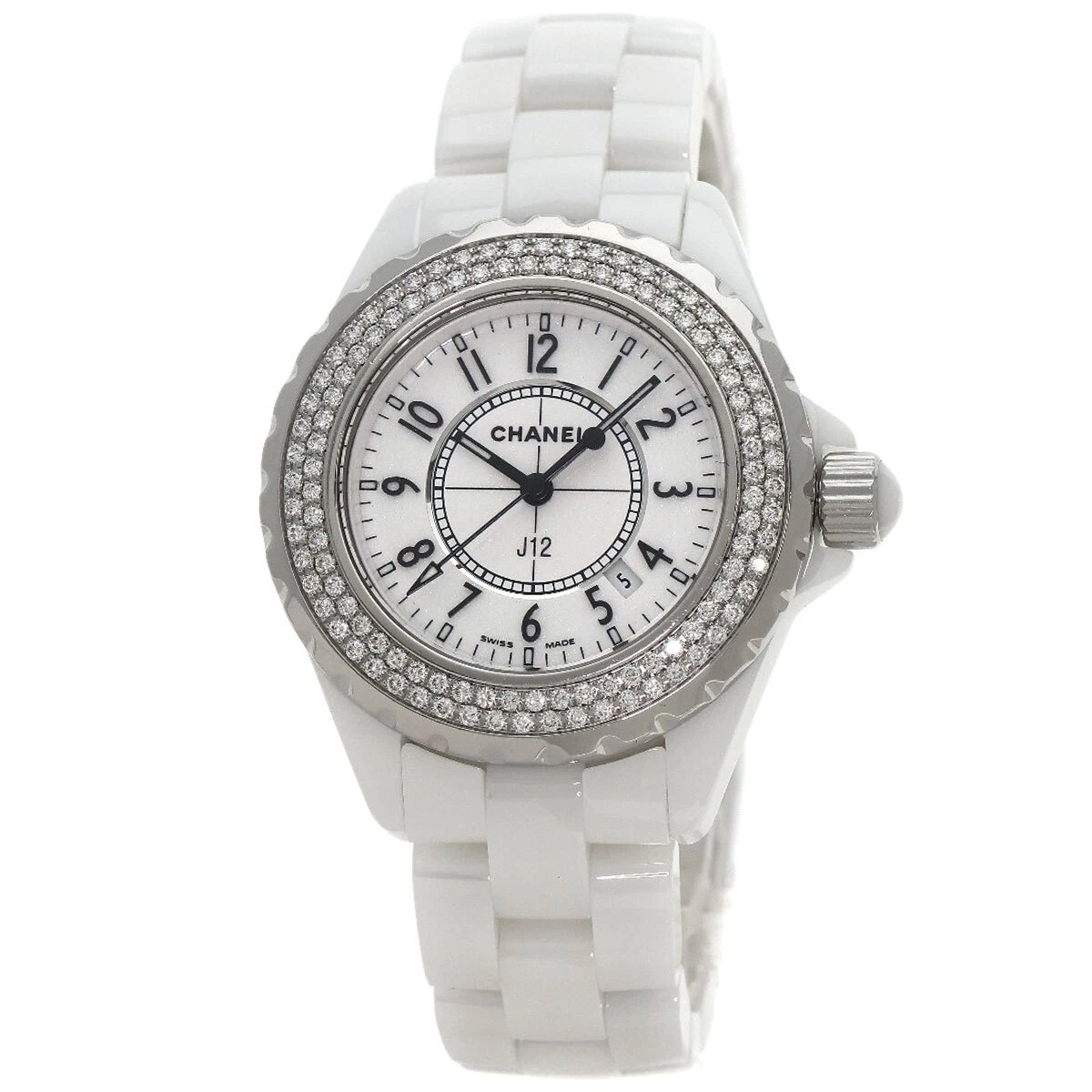 CHANEL J12 1.3" Orologi Ceramica Bianca Ceramica Ceramica Donna