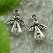 Free Ship 400pcs tibet silver angel charms 17X12mm B2633