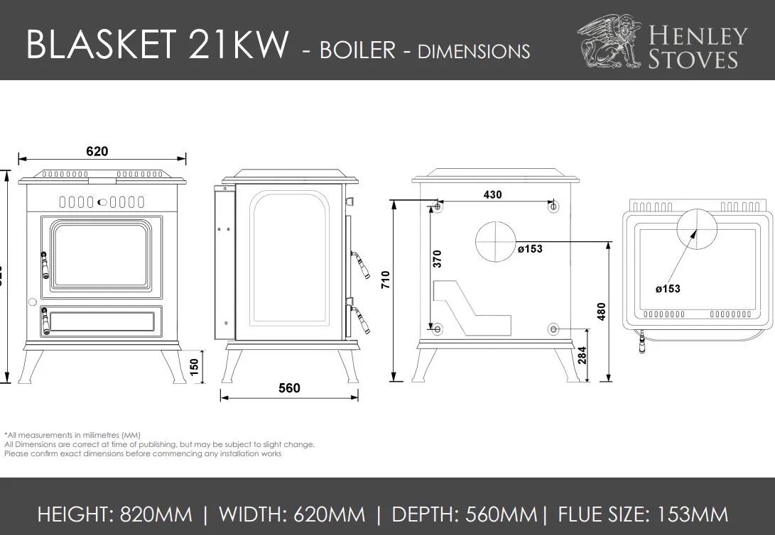 Henley Blaskett 21kw Boiler stove 02880761229 Dalys Carrickmore Ltd eBay