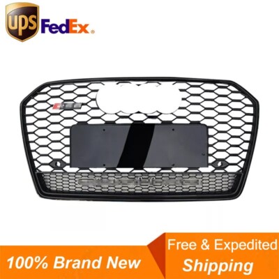 For 2016 2017 2018 Audi A6 S6 C7.5 Front Bumper Honeycomb Grill RS6 Style Grille