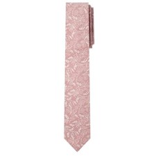 Men's Slim Width 2.75" Floral Neck Tie Dusty Rose