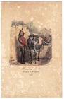Dragon de Fargues Lithograph Army of Condé Uniforms Carle Vernet 1822
