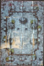 HEROCLIX MAP 2015 Justice League Trinity War HOUSE OF MYSTERY / ATLANTIS 16x24