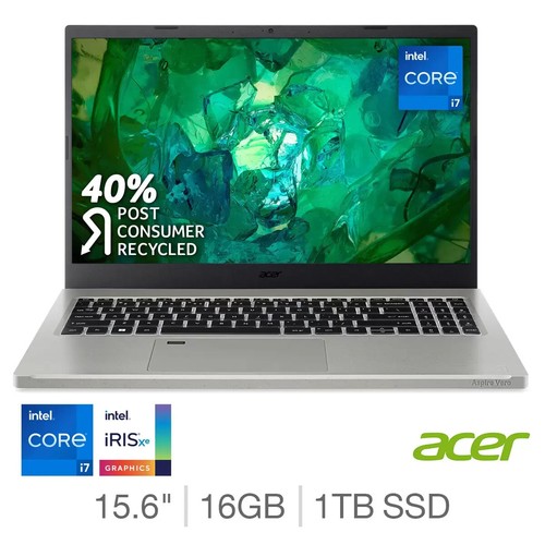 Acer Aspire Vero, Intel Core i7, 16GB RAM, 1TB SSD, 15,6" Laptop, NX.KLMEK.005