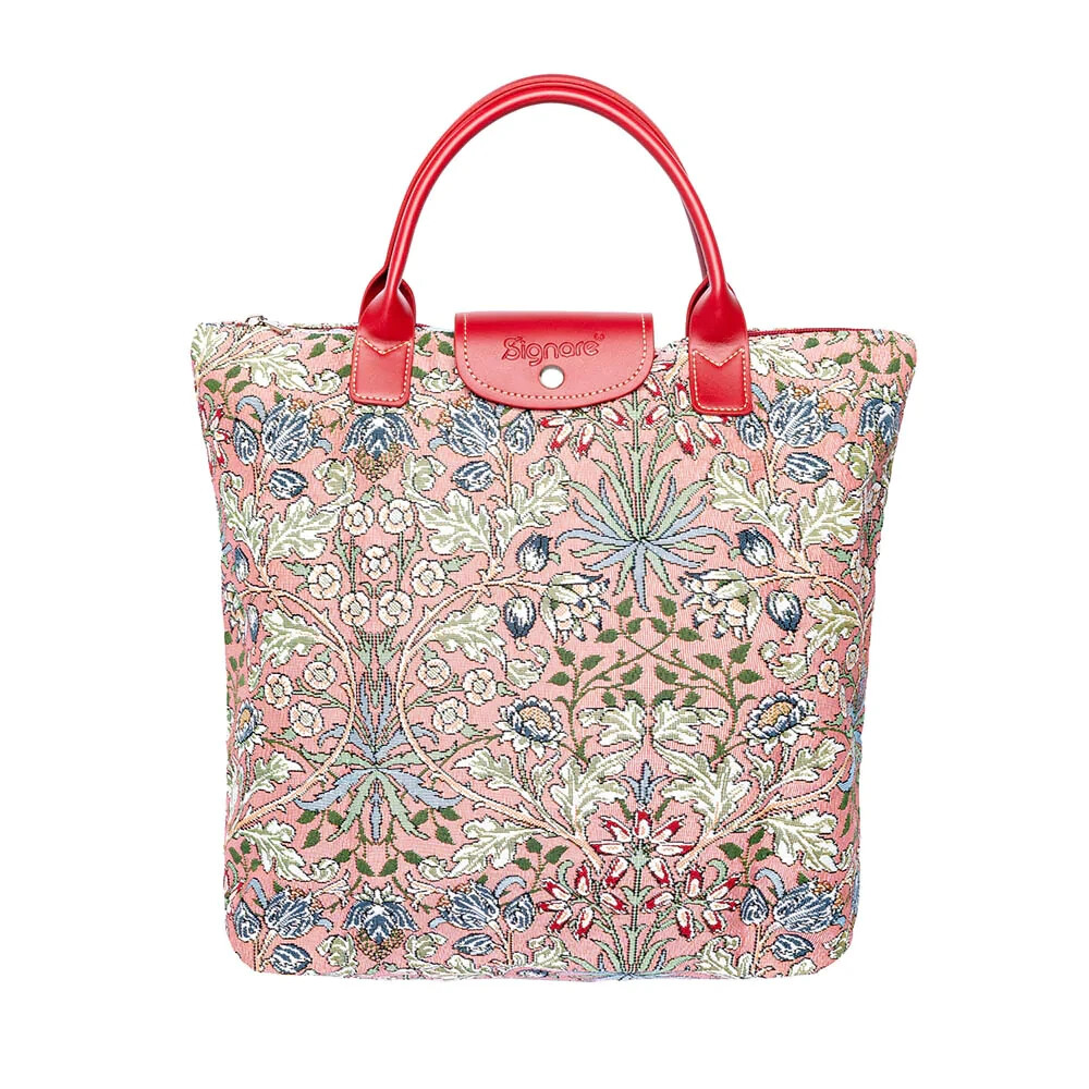 WILLIAM MORRIS HYACINTH FOLDAWAY BAG SIGNARE TAPESTRY SHOPPING WOMEN