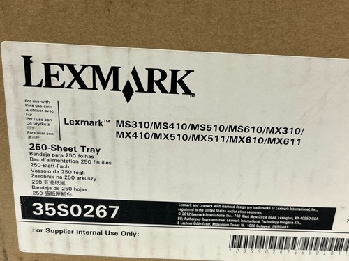 Lexmark 35S0267 250-Sheet Tray for Model MS410, MS510, MX410, MX510 - Picture 5 of 11