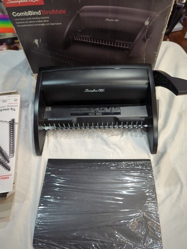 Swingline GBC CombBind BindMate Comb Binding Machine With Binding Supplies