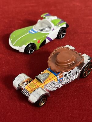 Hot Wheels Woody and Buzz Disney Pixar Character Cars Toy Story | eBay