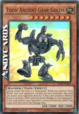 TOON ANTIQUE GEAR GOLEM (Golem-Antico Toon Zahnrad)   Super R   DRL2 EN022