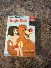 Walt Disney's Jungle Book Edu-Cards Educational Playing Card Game 1966