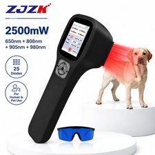 2500mW Veterinary Laser Therapy Device 25 Diodes for Dogs Cats Pet Pain Recovery