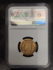 SCARCE 1886 Sydney Shield Victoria Gold Full Sovereign Coin 1886S Graded AU58