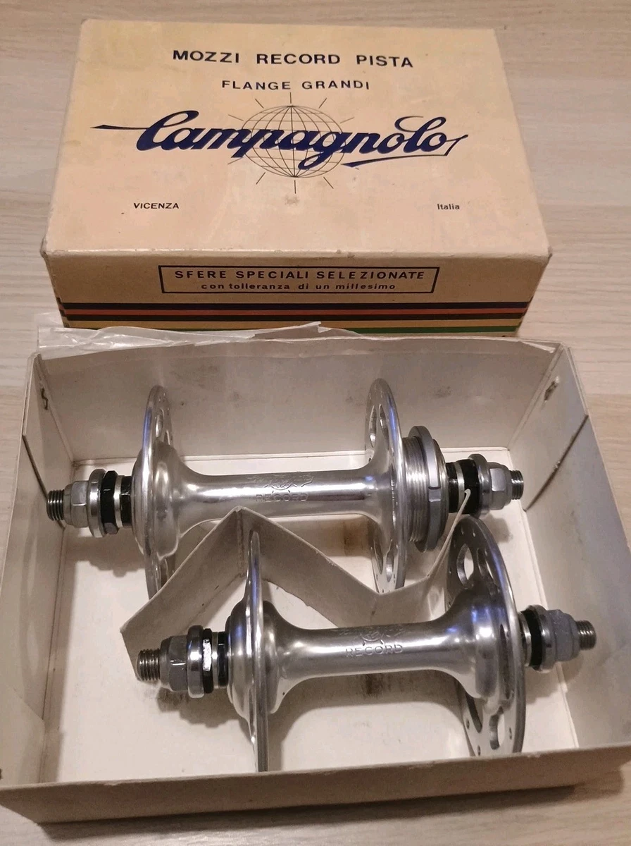 Moyeux Campagnolo Record Pista – Haute Flasque, 32 Trous, NOS, Pour Vélo Piste/Colnago