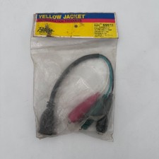 Yellow Jacket 69522 Test Connector Adapter Cord, 12 in. Lead/LG Clips