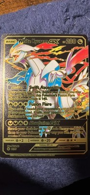 The very first ever printed Pokémon White Kyurem GX Foil Card 1st edition