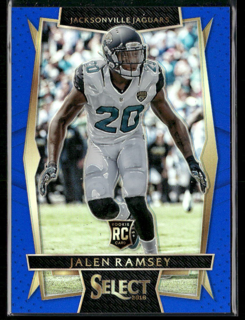 2016 Panini Select #44 Jalen Ramsey Blue Prizm Rookie #/149