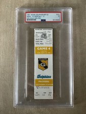 Don Shula NFL Win #300 Full Ticket Stub 1991 Dolphins/Packers