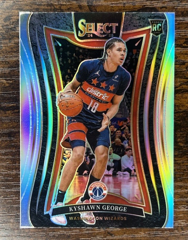 2024-25 Panini Select - Mezzanine Kyshawn George #374 Silver Prizm (RC)