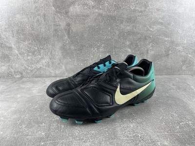 Vintage Nike CTR360 Libretto FG US12 EU46 Soccer Cleats Black Turquoise 2010
