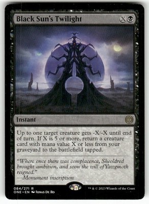 Black Sun's Twilight 84 Rare Phyrexia: All Will Be One Magic: The Gathering NM